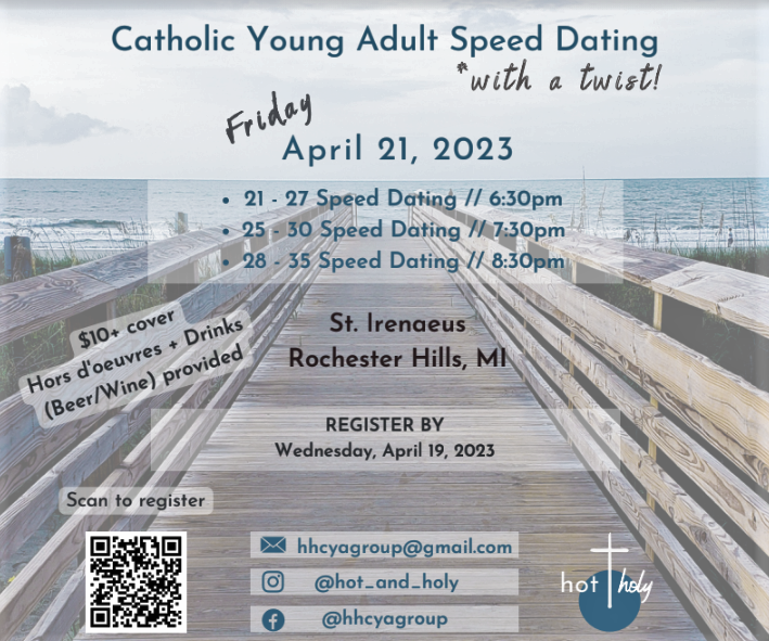 Catholic Young Adult Speed Dating (with a twist!)
